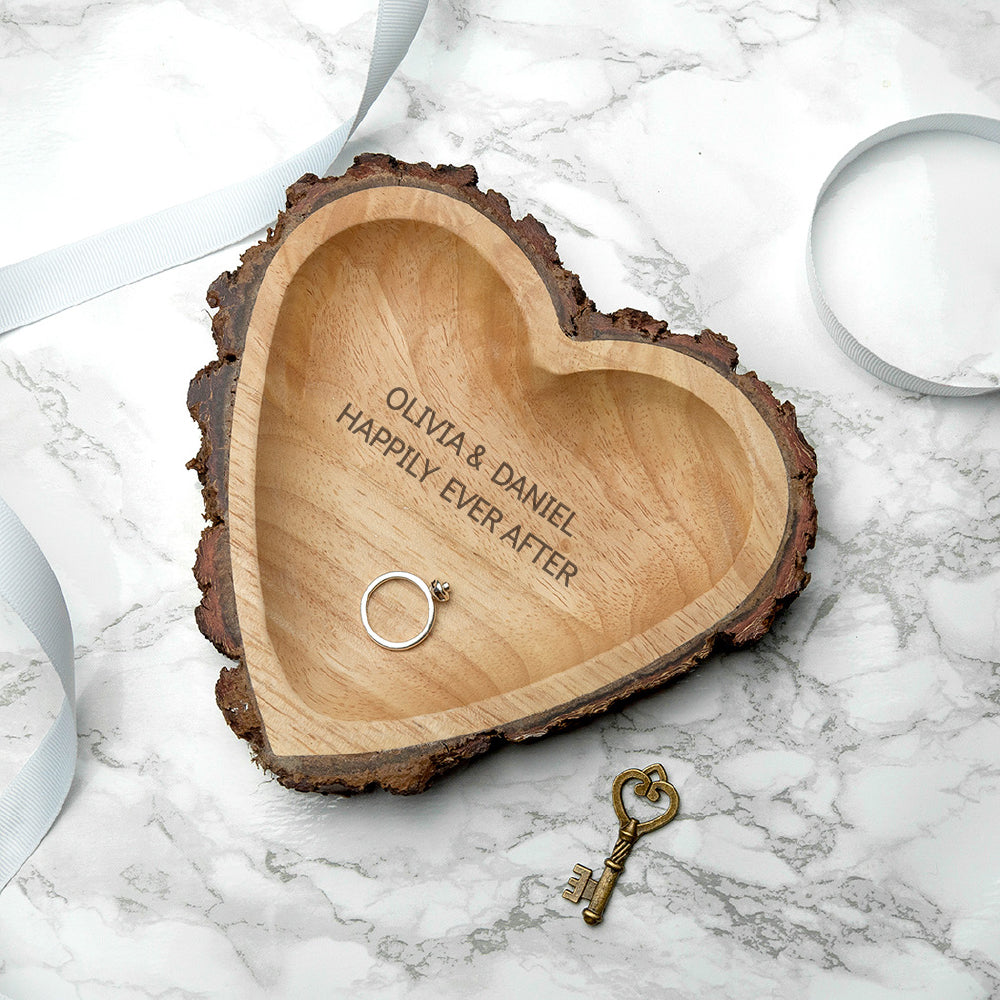 Wooden Heart Dish