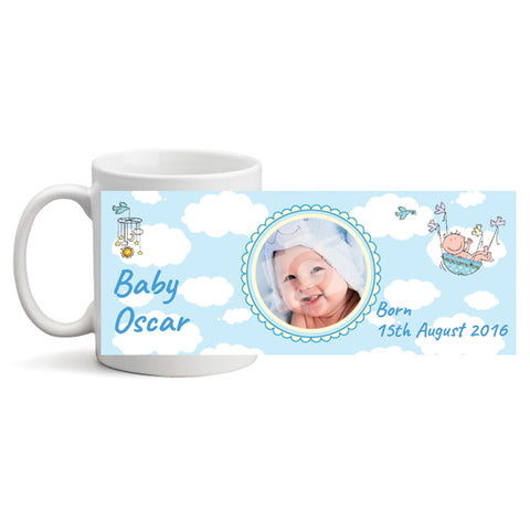 Baby Boy Basket - Personalized Mug