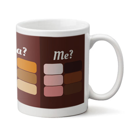 Coffee Tea Me Colors - Personalized Mug