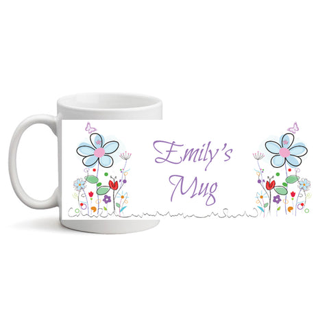 Floral Design - Personalized Mug