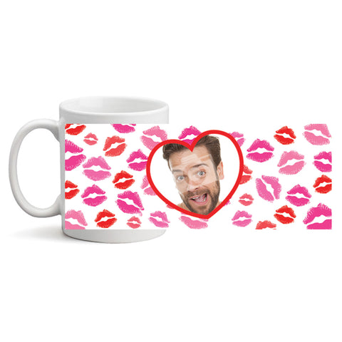 Kissy Lips Photo - Personalized Mug
