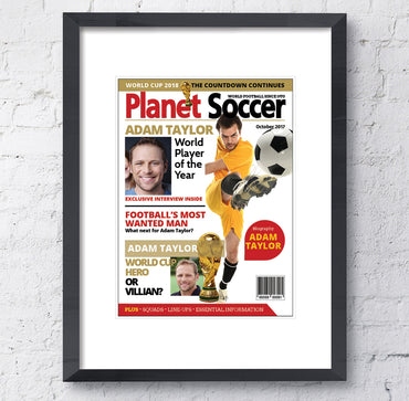 Framed Print - Magazine Spoof - Rugby or Football