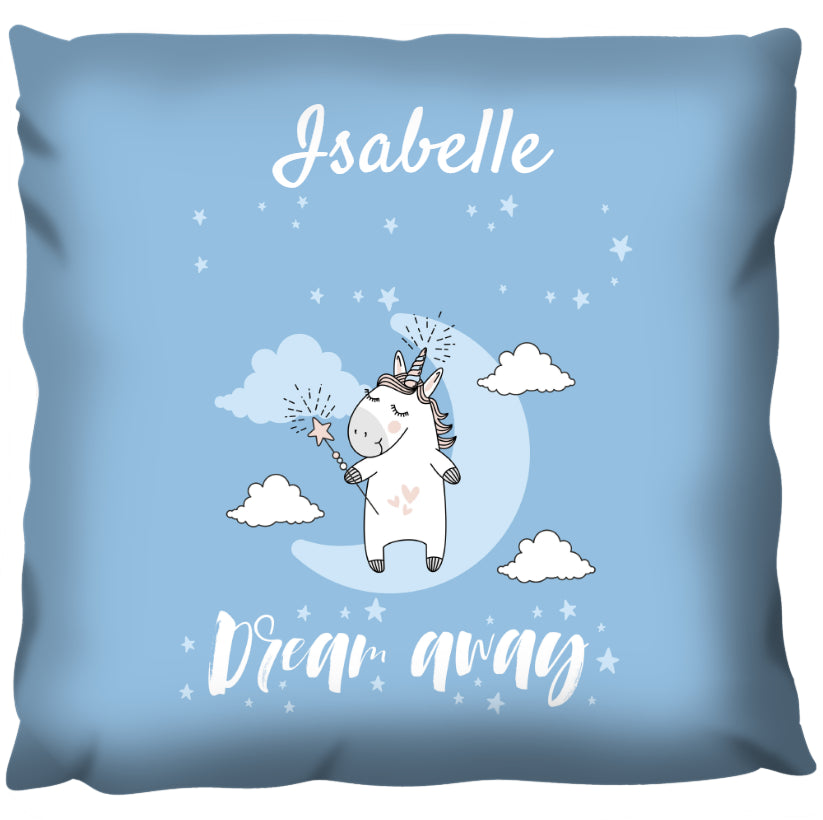 Dream Away Unicorn - Personalized Cushion