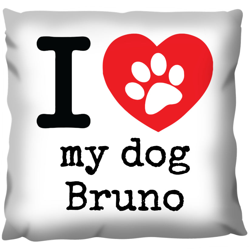 Love My Dog - Personalized Cushion