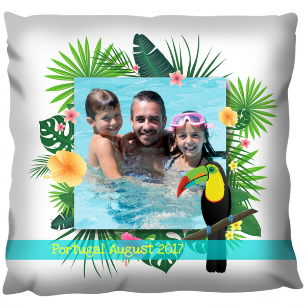Tropical Holiday Photo - Personalized Cushion
