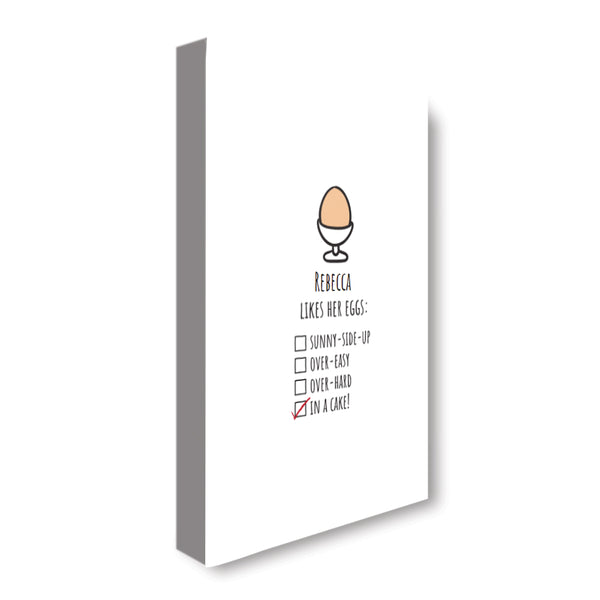 Egg List - Personalized Canvas