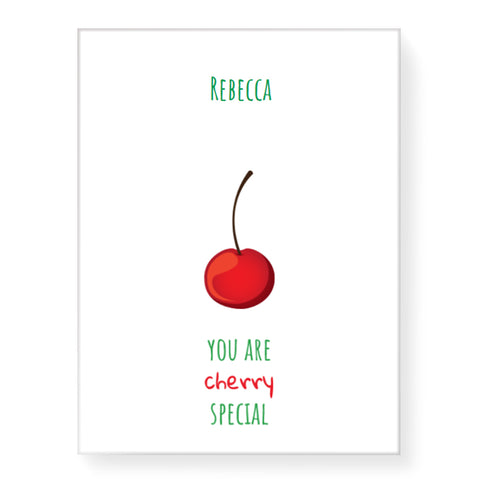 Cherry Special - Personalized Canvas