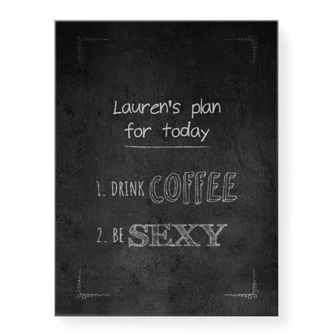 Sexy Coffee - Personalized Canvas
