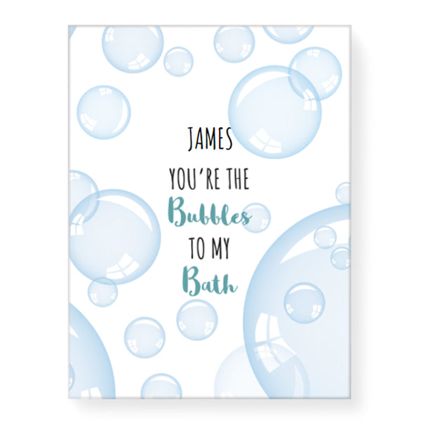 Bubble Bath - Personalized Canvas