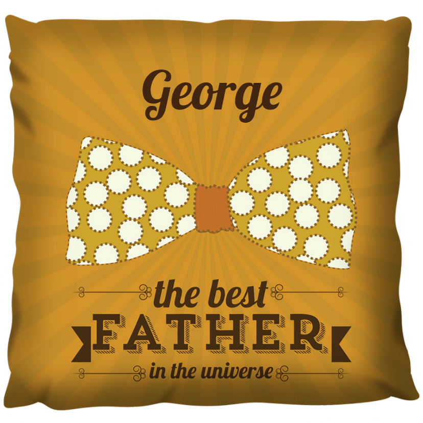Bow Tie Best Father - Personalized Cushion