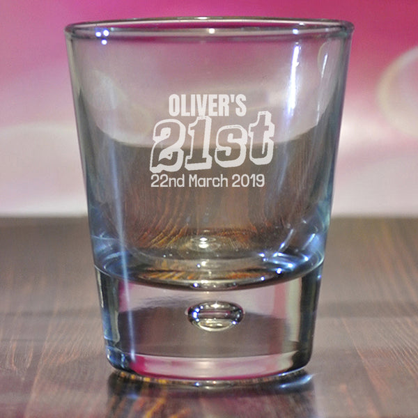 21st Birthday - Shot Glass | Printzware
