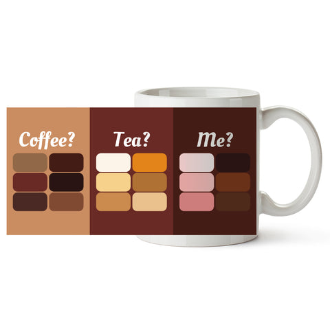 Coffee Tea Me Colors - Personalized Mug