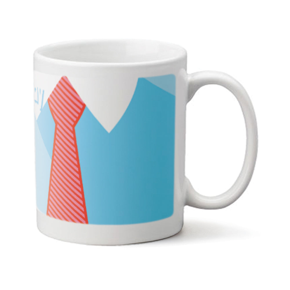 Fathers Day Shirt and Tie  - Personalized Mug