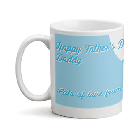 Fathers Day Shirt and Tie  - Personalized Mug