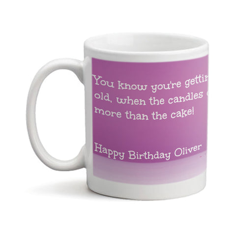Birthday Candles  - Personalized Mug