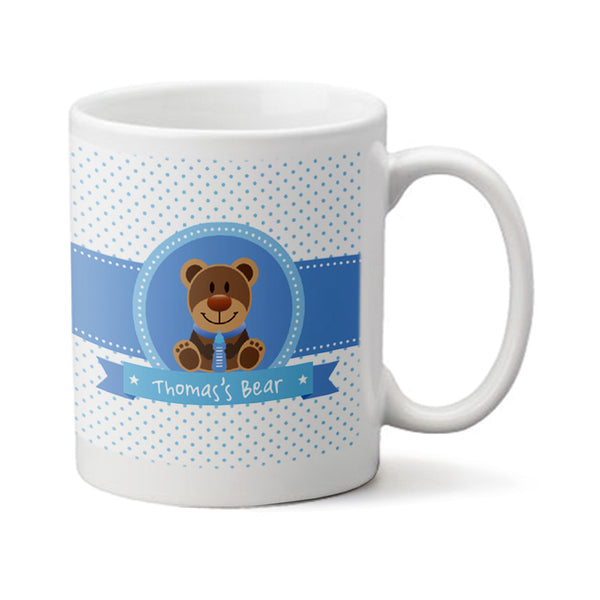Baby Boy Photo Bear  - Personalized Mug