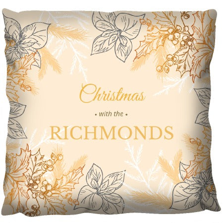 Christmas Gold - Personalized Cushion