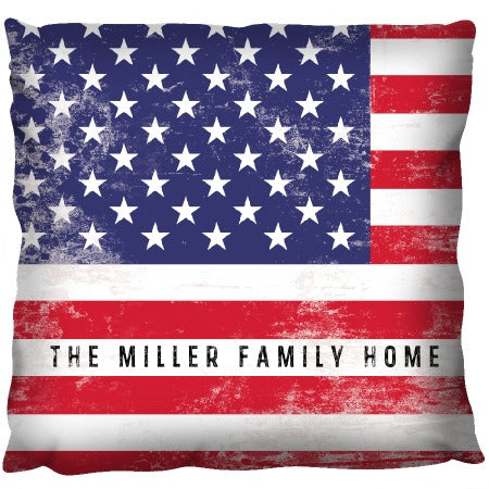 Stars and Stripes - Personalized Pillow