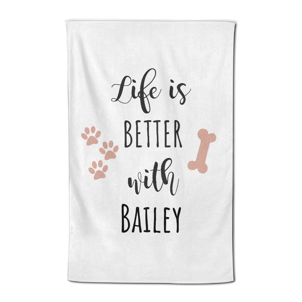 Life is Better... - Personalized Tea Towel
