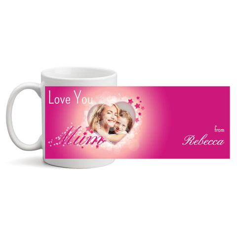 Love-heart Stars Mum- Personalized Mug